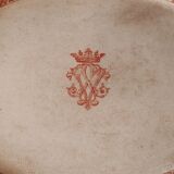 Serving dish Minton motif Cances - Antique ceramics - Iron earth