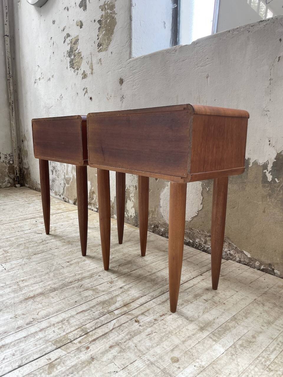 Paire de chevet scandinave en teck