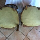 Duo of Louis XVI Medallion chairs