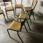 Set of 6 school chairs