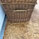 Old wicker transport trunk, early 20th century