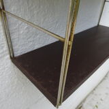 Metal string modular wall shelf