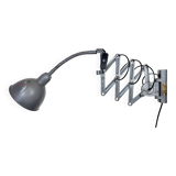 Grey Industrial Scissor Wall Lamp from Elektroinstala, 1960s