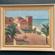 Original Swedish Oil on Canvas – “Motif from Italy” by K. Berthel – Signed – Dated 1949 – Vintage & Framed – 73 × 61 cm (28.7" × 24")