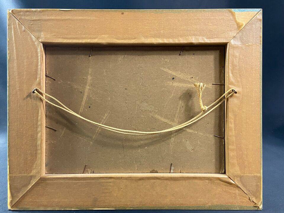 Painting signed Louis PASTOUR 1876-1948 View of the bridge of Sospel (Provence)