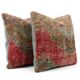 Set of 2 vintage Turkish cushion covers 58x58 cm