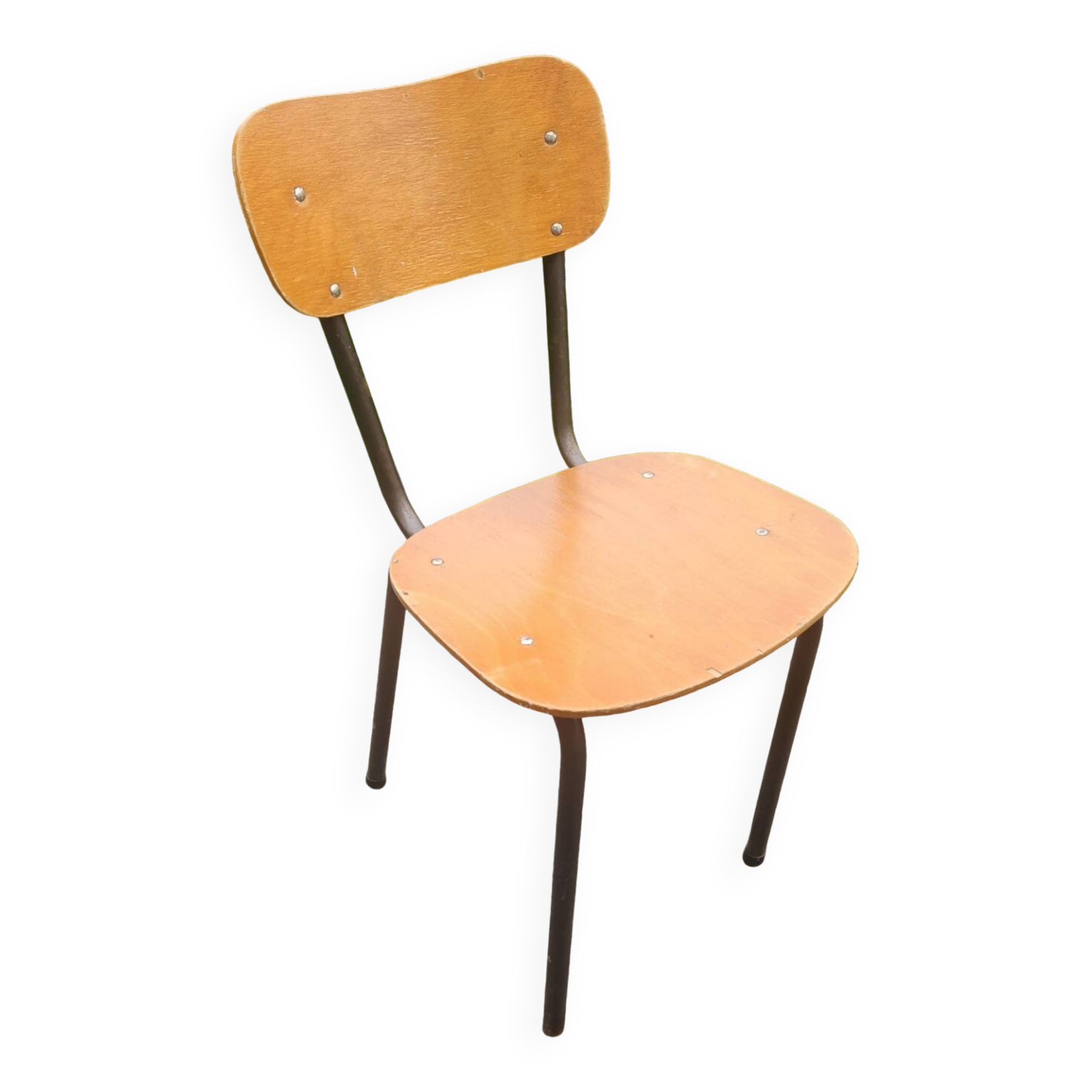 Wooden and metal chair