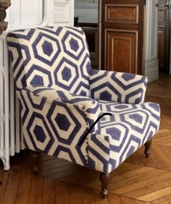 Fauteuil Ikat