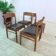4 Chaises scandinaves Henning Kjaernulf