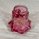 Pink glass lampshade for floor lamp