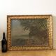 Large Vintage Sea Landscape Original Oil Painting, circa 1923