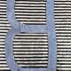 Letter B in galvanized metal