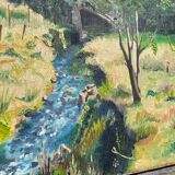 Landscape oil painting