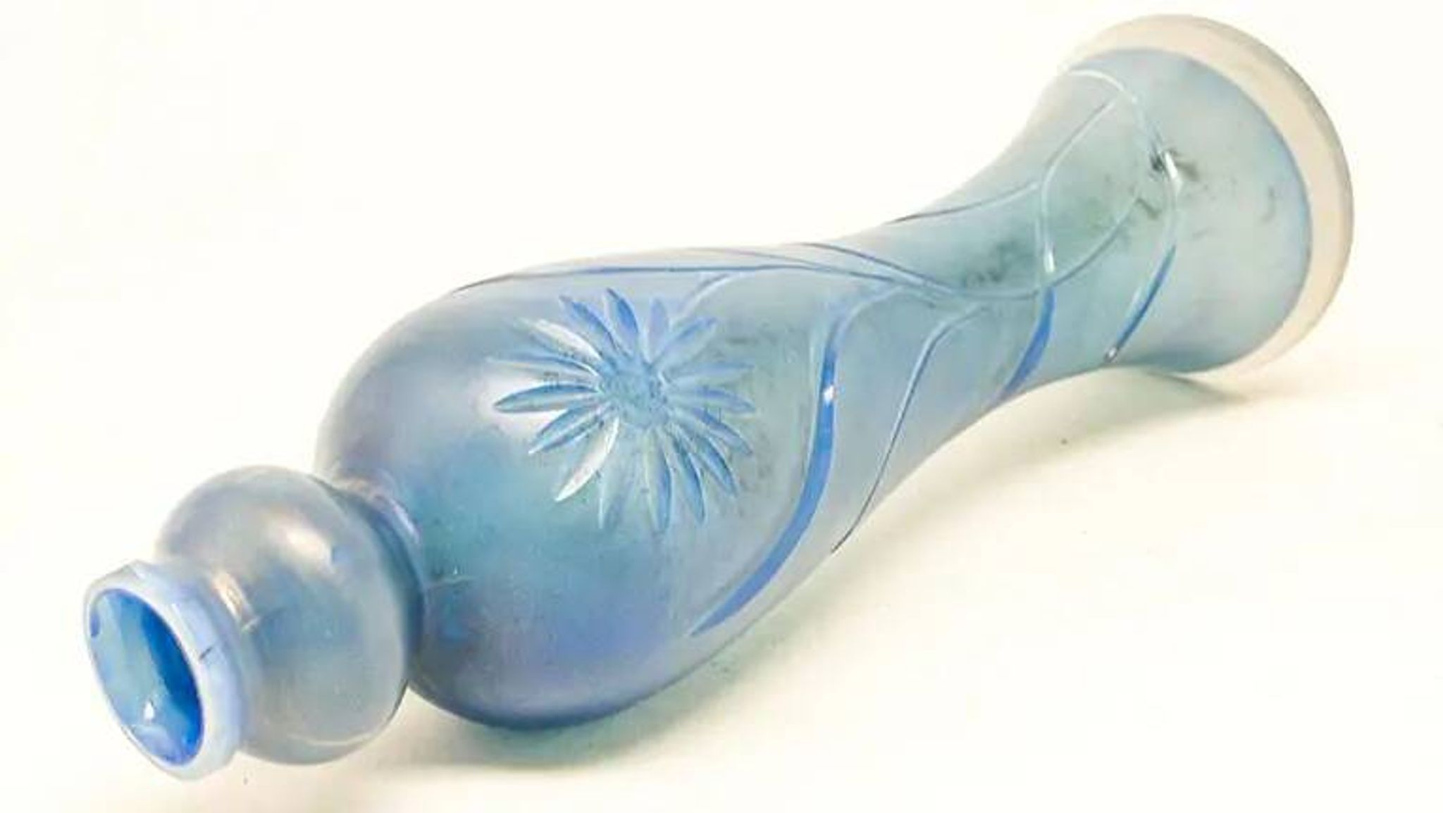 Art Nouveau vase, iridescent glass, Czechoslovakia, 1930s
