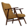 1960s, Danish armchair, furniture wool fabric, teak wood, oak wood.