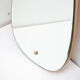 Pair of Scandinavian vintage pear or water drop mirrors, 1960