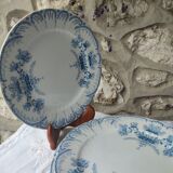 Set of 4 iron earth flat plates St Amand & Hamage Nord
