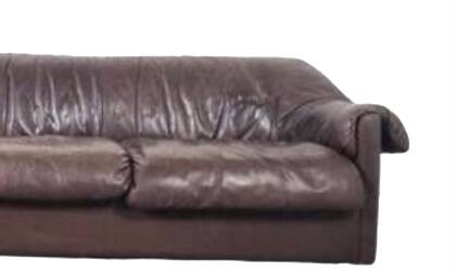 Vintage leather sofa from the 60s, 70s