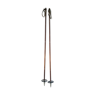 Old bamboo ski poles