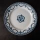Set of 6 dinner plates Terre de Fer E. Bourgeois, Excelsior model