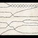 Ecru Moroccan rug with geometric patterns 200cm x 300cm
