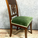series of 4 Empire era chairs circa 1810 mahogany
