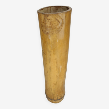 Ancien porte parapluie tige bambou vase déco vintage