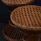 Tabouret diabolo osier vintage