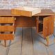 Mid-Century Modern Writing Desk in Walnut, Czech, 1950