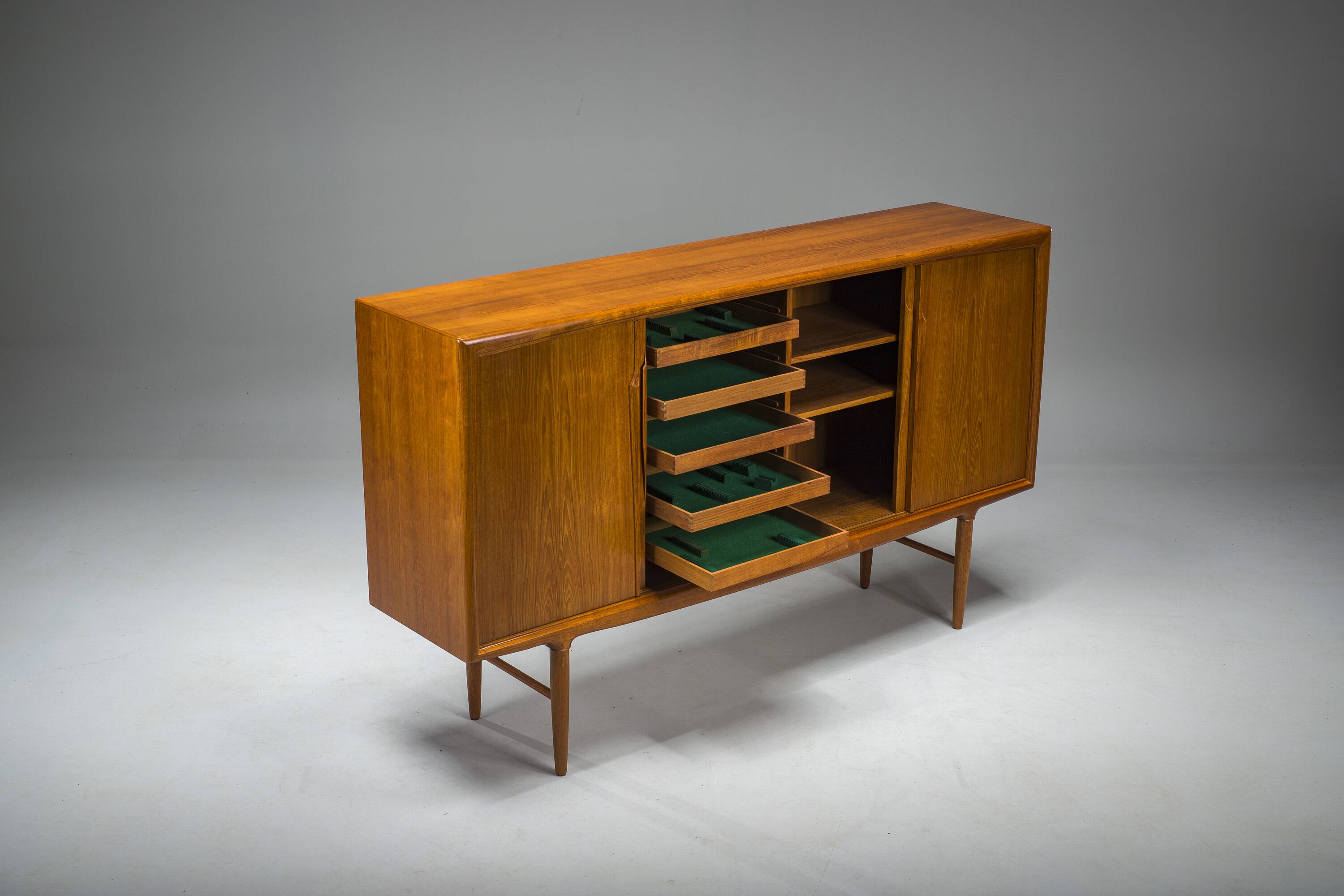 Highboard Cabinet attributed to Axel Christensen for Aco Møbler, 1960s