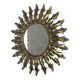 Gold metal sun mirror