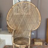 Emmanuelle armchair, 1970, braided rattan