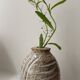 Mini vase in raw stoneware