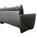 High end black leather sofa, De Sede sofa