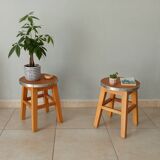 Pair of vintage side tables 70s/80s