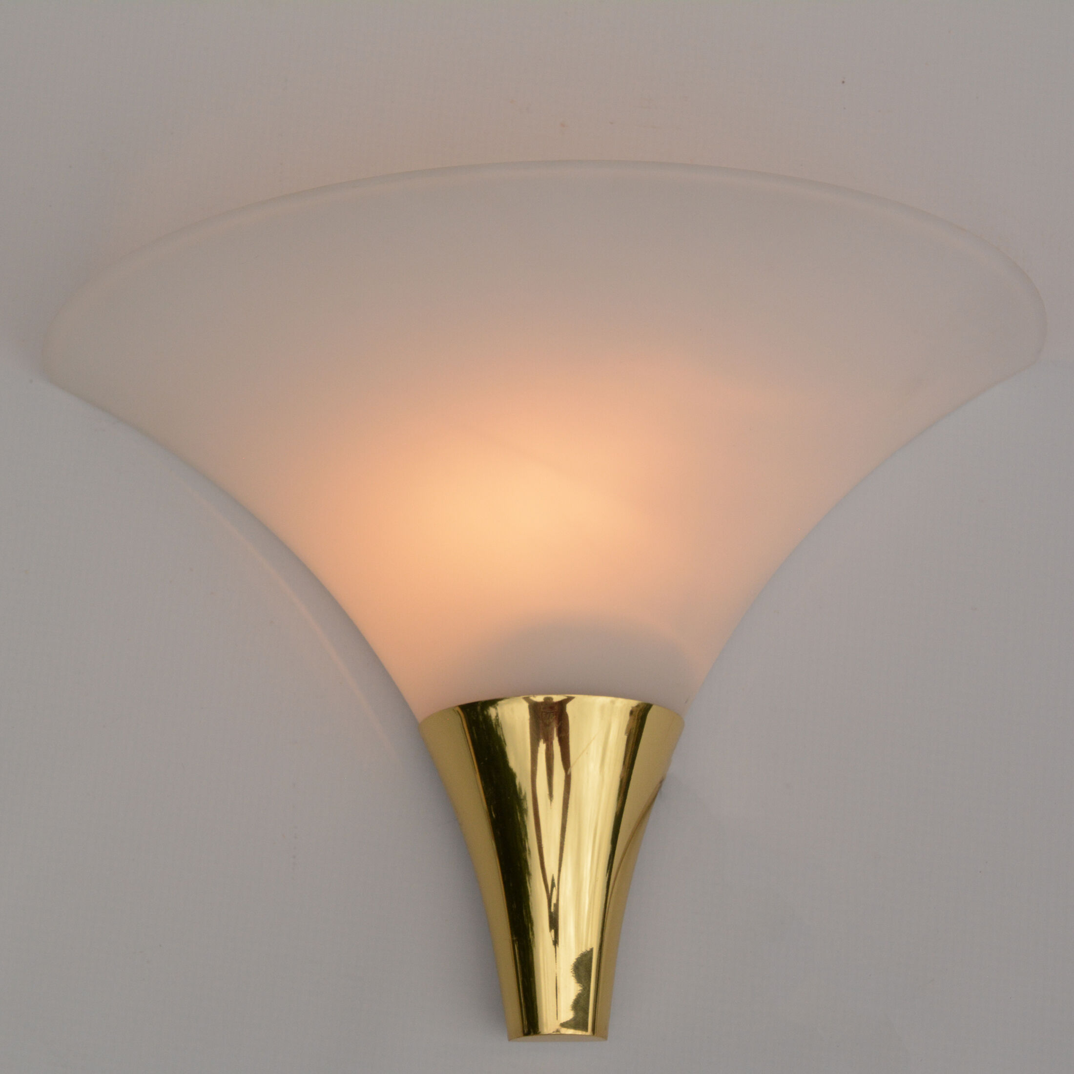 Pair of wall lamps, Glashutte Limburg, Germany, 1970s