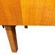 Vintage wooden wardrobe/shelf with mirror doors.