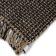 Tapis en jute et coton noir 120 x 170 cm