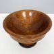 Grand Tour bowl with pedestal made of veined beech, inlays, England, 19th century