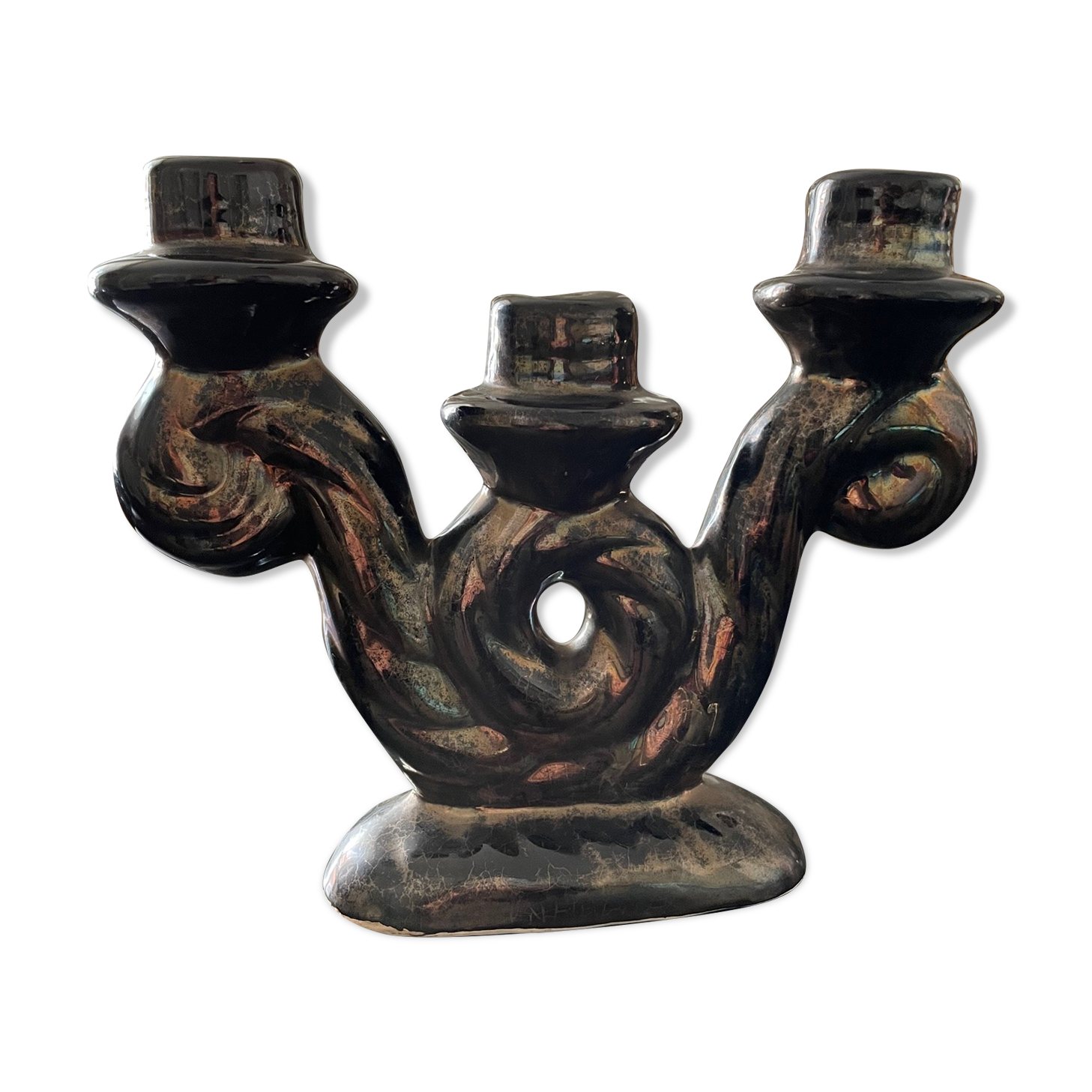 Vallauris ceramic candle holder