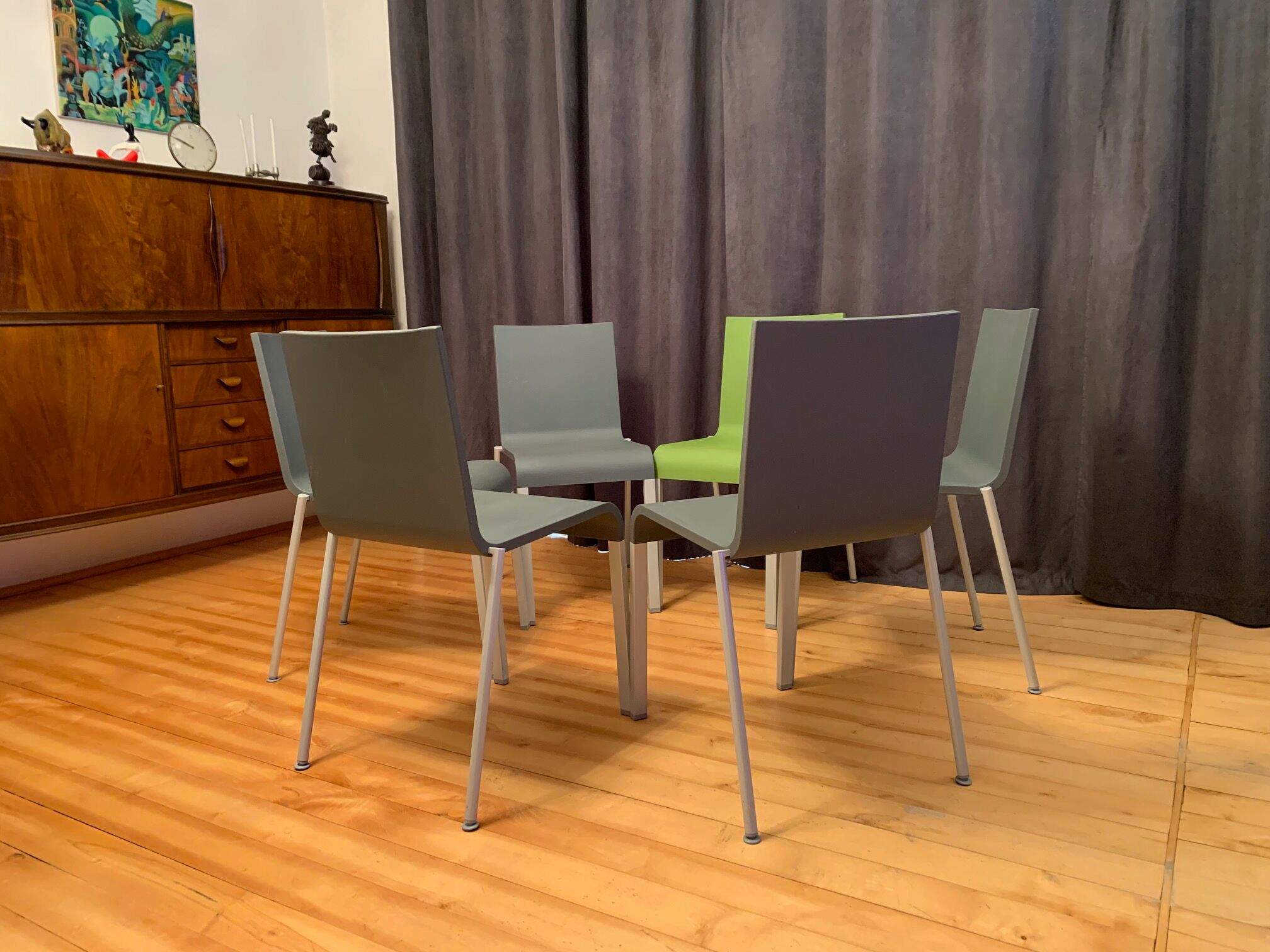 Set of six .03 chairs by Maarten Van Severen, Vitra, 1990s
