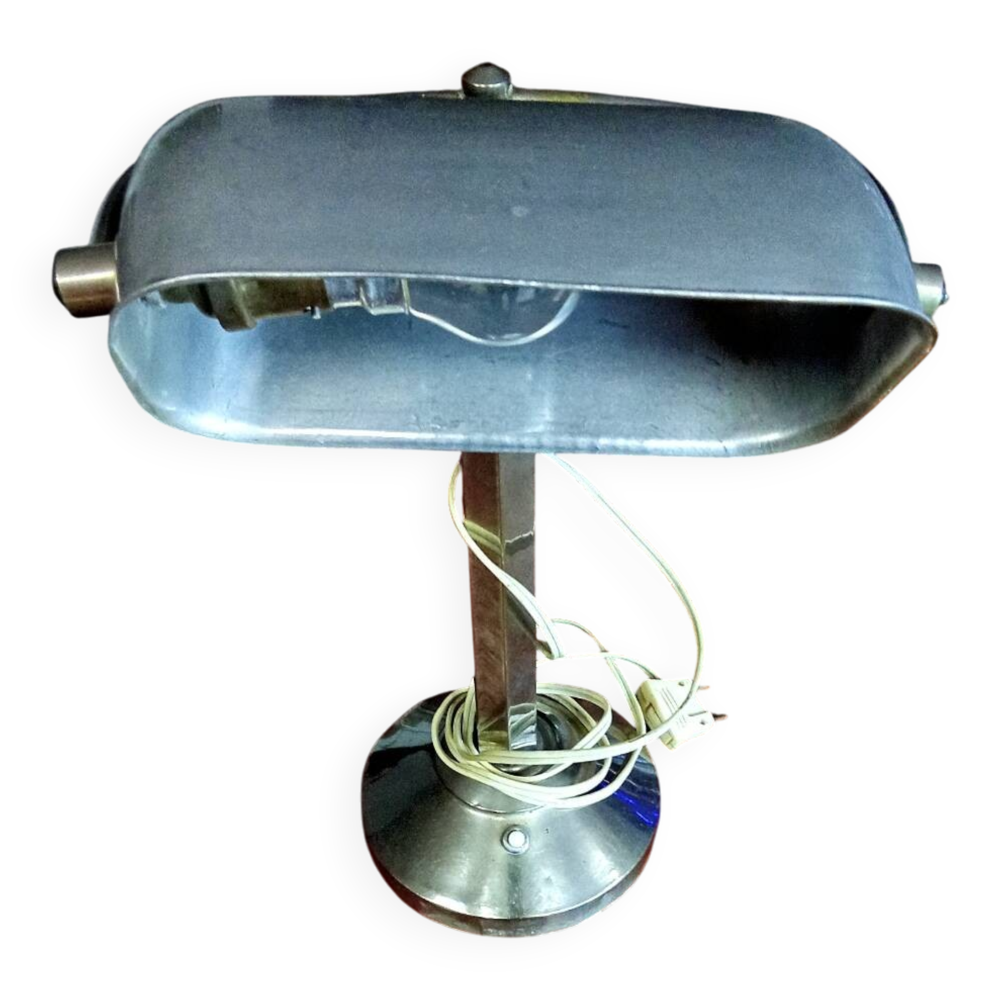 Vintage aluminium desk lamp