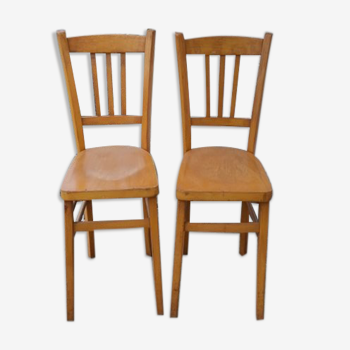 Paire de chaises de bistrot