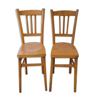 Paire de chaises de bistrot