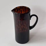 Pichet vase en verre soufflé Écailles de tortue Style Dior