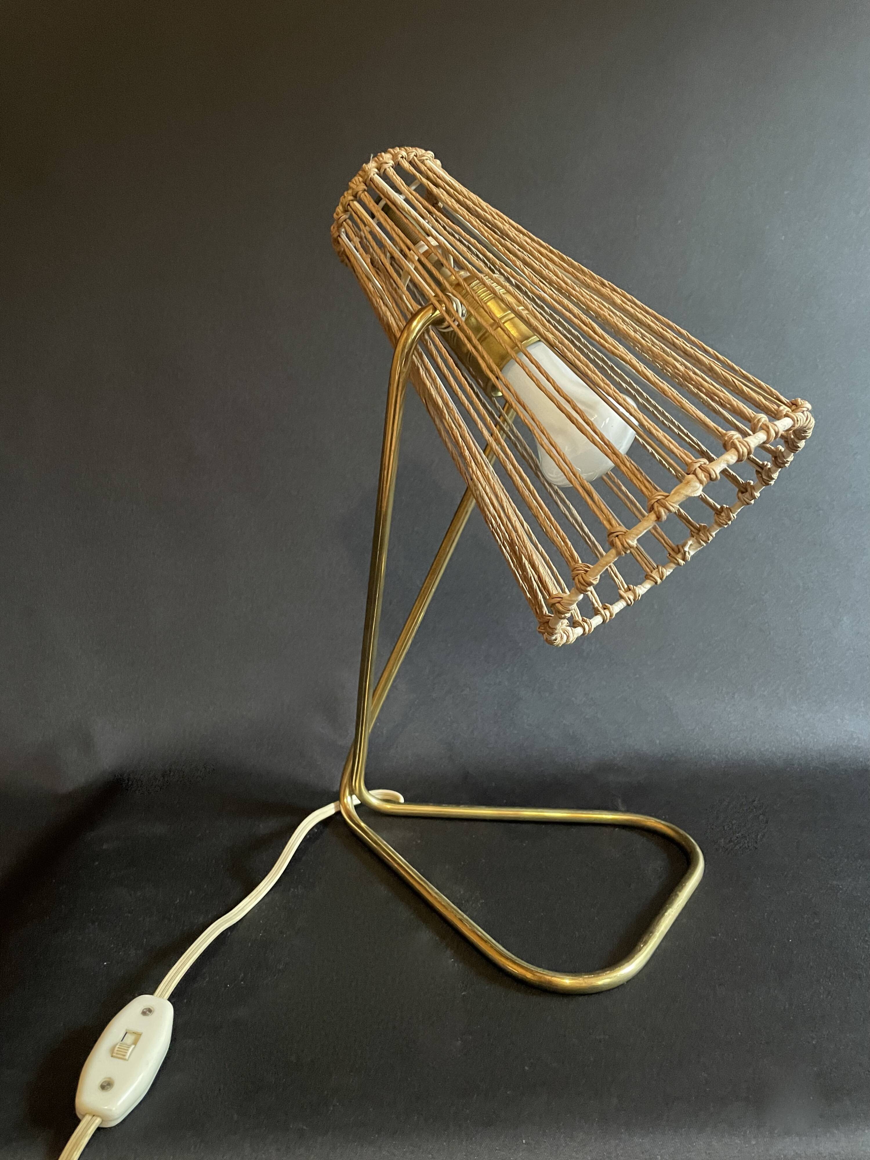 Table lamp by Rupert Nikoll, Vienna, 1960.