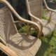 Rattan armchair duo