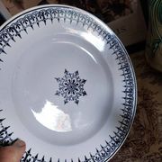 Old flat plates made of ironstone