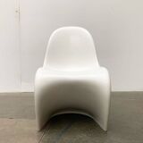 Panton side chairs from the mid-century by Verner Panton for Herman Miller, 1960s.