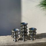 11 vintage stainless steel bowls